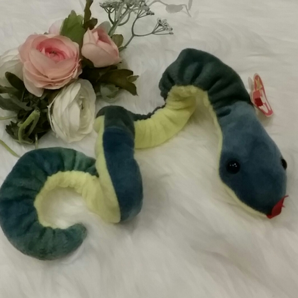 🎁FREE WITH PURCHAS NWT TY Beanie Baby,Snake:Hissy 1997 - Picture 6 of 8
